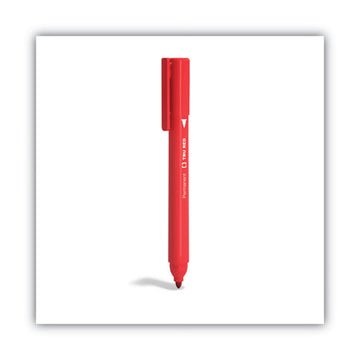 TRU RED™ Permanent Marker, Pen-style, Fine Bullet Tip, Red, Dozen freeshipping - TVN Wholesale